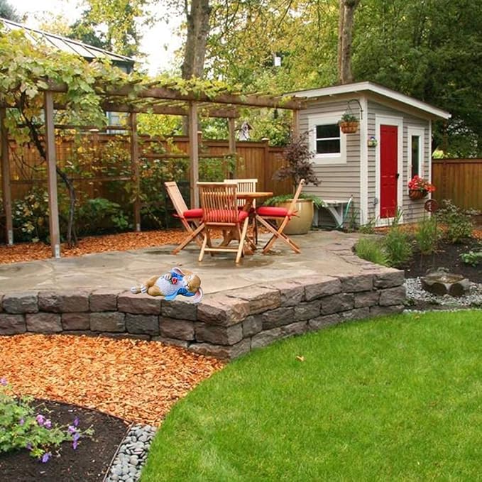 Garden Statues Rabbit, Fantasy Bunny Outdoor Art Décor Animal Figurines Ornament for Thanksgiving Day, Christmas Statue Decorations for Garden Yard Lawn Indoor Sculpture (Blue)