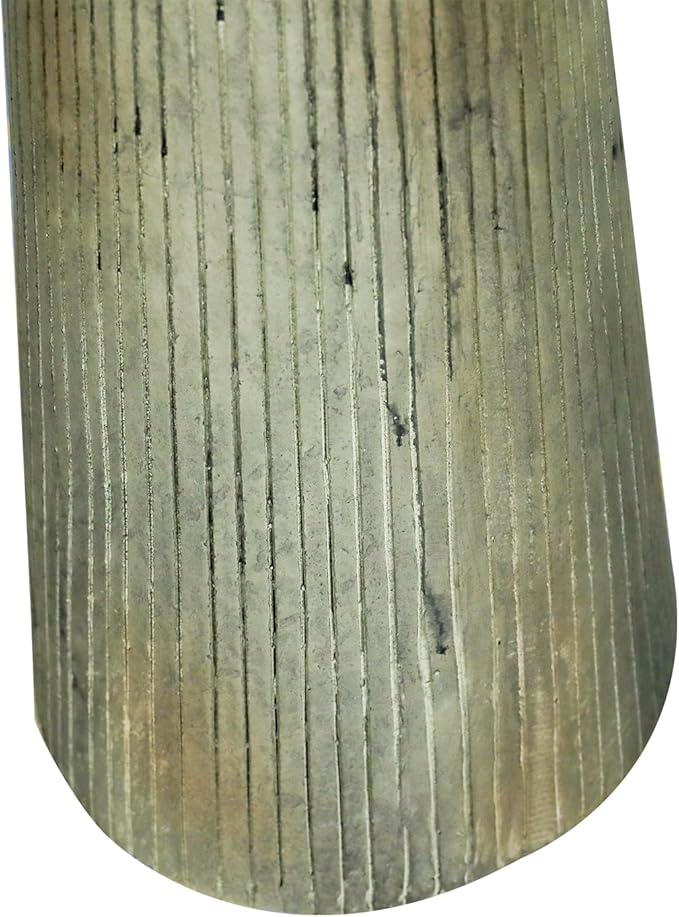 SunJet 24.4inches Tall Fiber-Reinforced Concrete Bird Bath - Modern Minimalist Style Outdoor Birdbaths & Feeder Combo for Outdoors Patio Garden Yard Lawn Decor