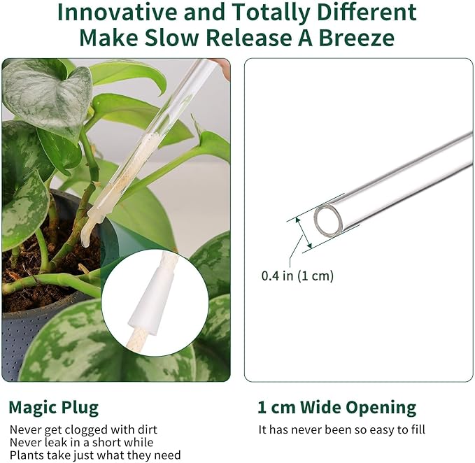 6.4 oz Medium Plant Self Watering Globes, Light Iridescent Glass Water Bulb for Indoor Plants While Away, Automatic Plant Waterer Self-Watering Stakes, Plant Thing for Plant Parents, 2 Pack