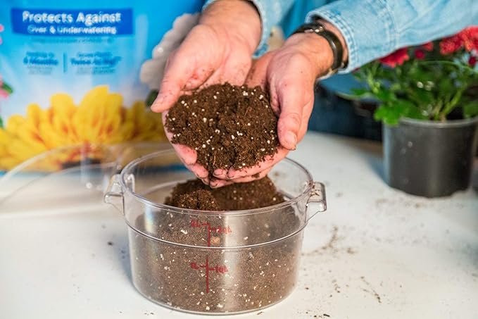 Miracle-Gro Moisture Control Potting Mix 8 qt., Protects Against Over and Under Watering Container Plants, 2-Pack