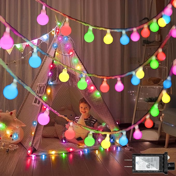 360 LED String Lights 132ft, 8 Lighting Modes Plug in Fairy String Lights for Bedroom Classroom Patio Garden Wedding Party Christmas Tree Outdoor Indoor Decorations Multicolor