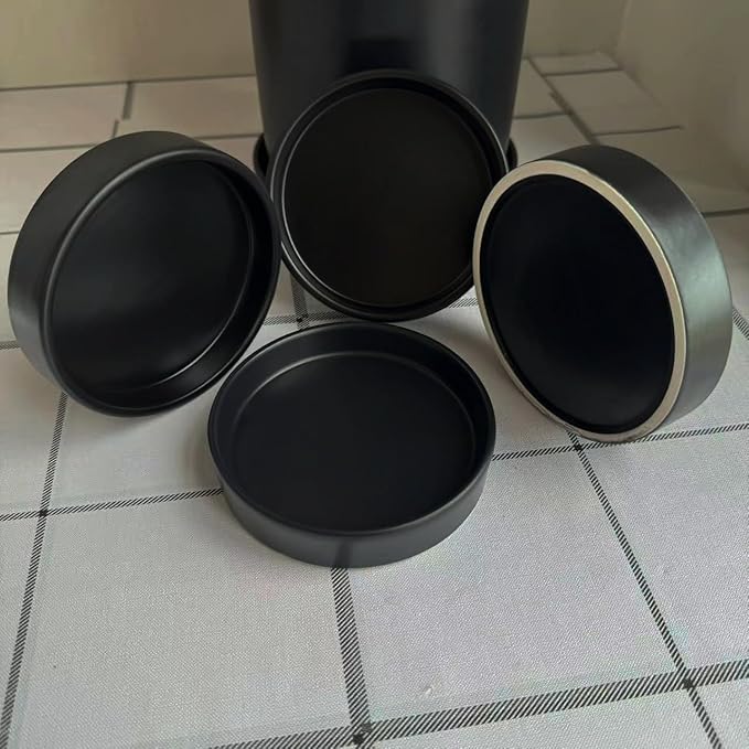 Plant Saucer Pot Tray Planter Saucers 4 5 6 7 8 9 10 11 12 Inch Black 4 Pack for Indoors Outdoor, Durable Sturdy Ceramic Flower Drainage Tray for Glazed Pots Base (4.7 Inch-Black)