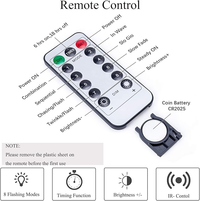 2 Pack 220 LED Firefly Bunch Lights Battery Operated, 8 Flashing Modes Waterproof Copper Wire Waterfall Lights, Remote Controlled Timer and Hooks, Fairy Lights for Indoor Outdoor Decor (Warm White)