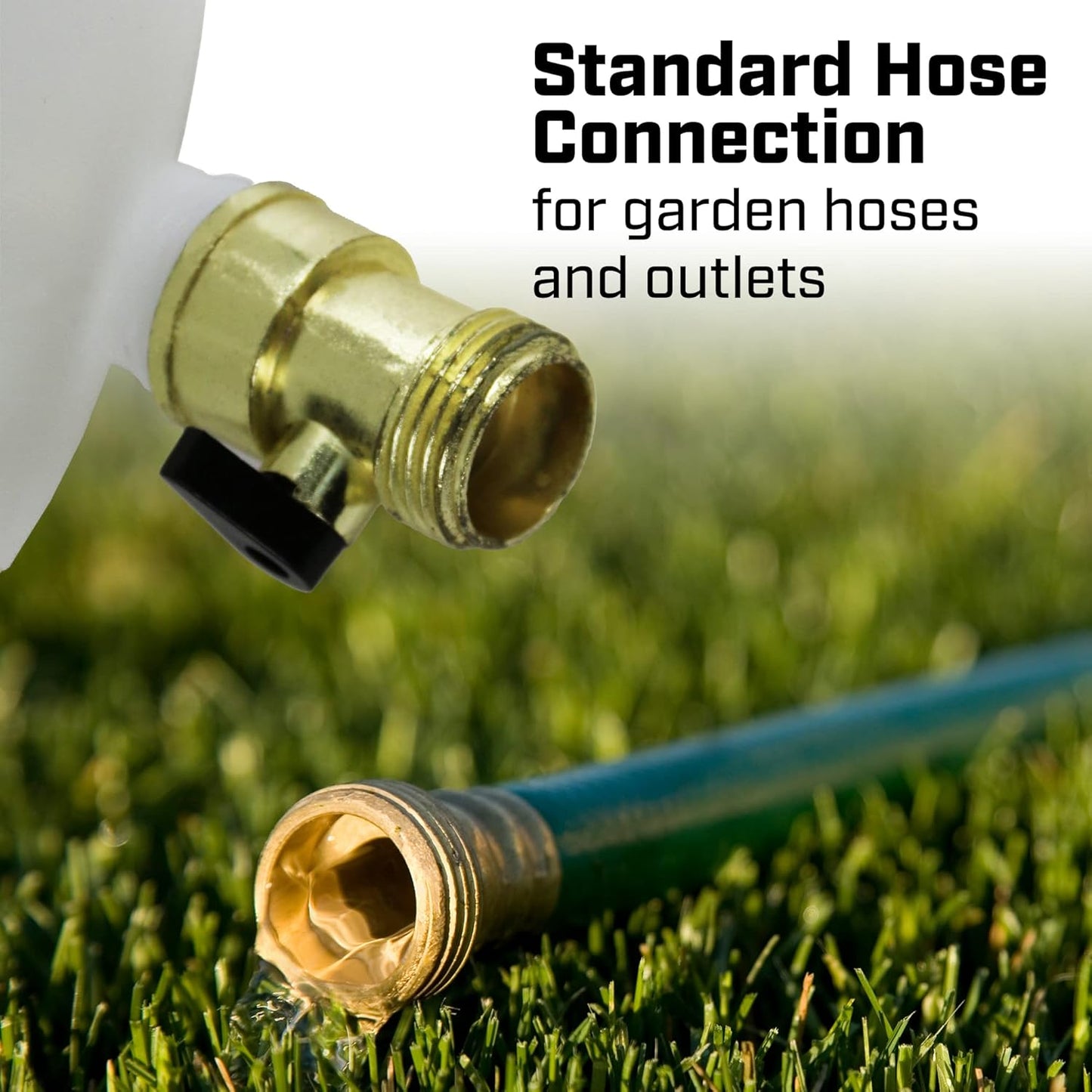 Chapin 4720 2-Gallon HydroFeed in-Line Fertilizing Injection System for Sprinklers and Direct Hose Use, 1-Pack, Translucent White