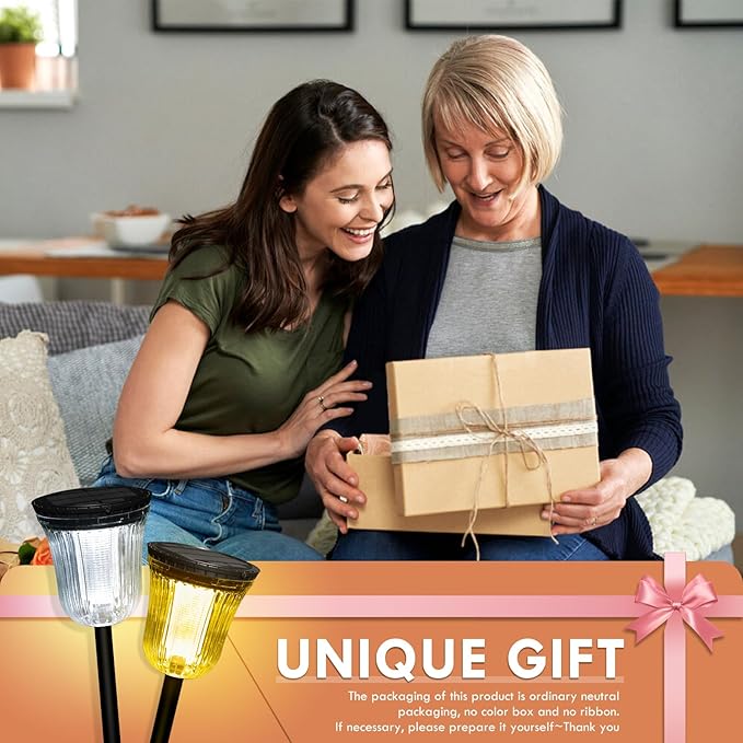 Solar Pathway Lights Outdoor, Solar Lights Outdoor Waterproof IP65, 200 LM Auto On/Off Solar Lights Garden,Outdoor Solar Lights for Yard Garden Walkway Driveway Path