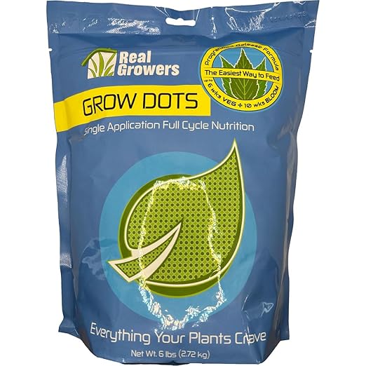 Grow Dots Plant Food, Single-Application, Programmed-Release Plant Nutrient Fertilizer (6lb)