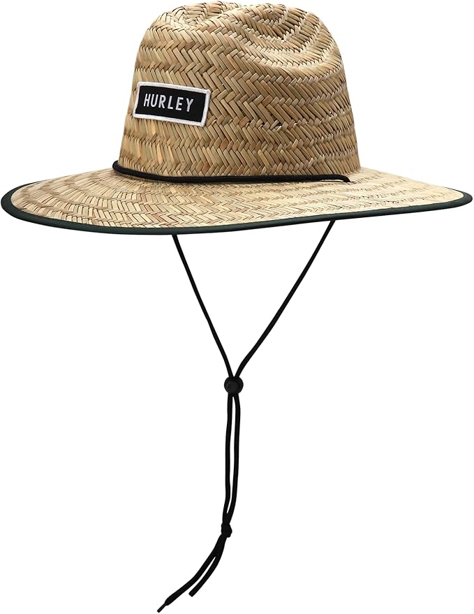 Hurley Men's Straw Hat - Bayside Lifeguard Straw Sun Hat