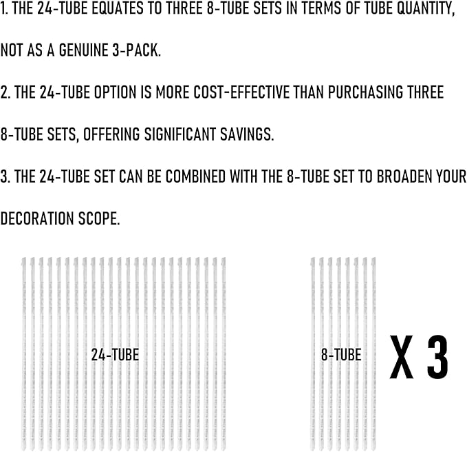 Dazzle Bright 864 LED Christmas Light, Meteor Shower Rain Lights 11.8 Inch 24 Tubes, Waterproof Plug in Falling Rain Lights Decorations for Xmas Tree Yard Party (Warm White)