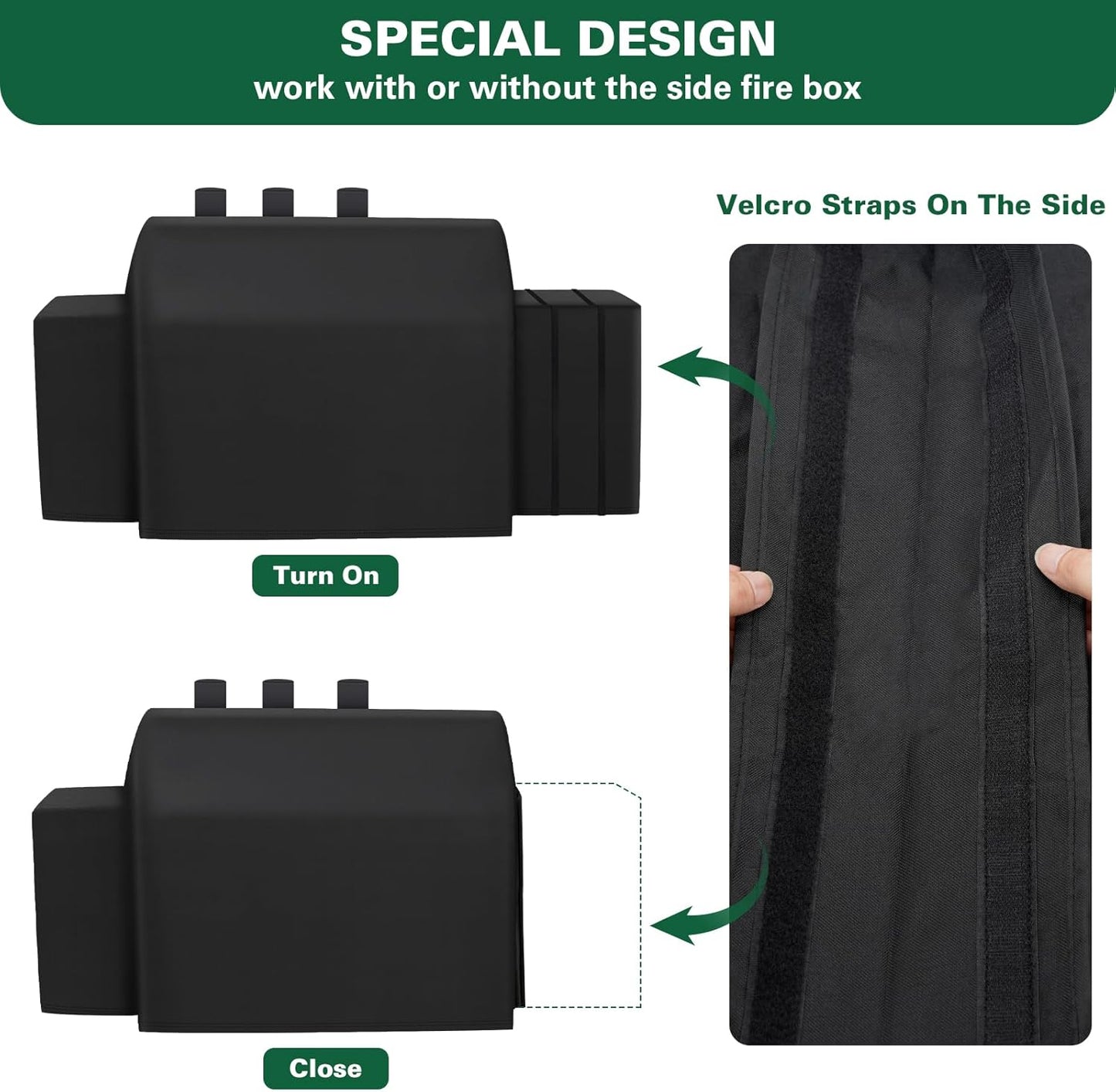 8080 Grill Cover Fits for Char-Griller Duo 5050 Double Play 5650 Charcoal Grill, Expandable Gas Grill Cover 600D Heavy Duty BBQ Cover Fits for Char-Griller 3-Burner Dual Fuel Outdoor Grill