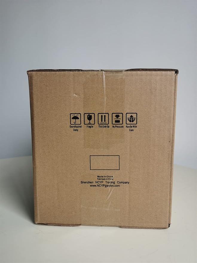 NCYP Small Silver Glass Geometric Terrarium for Succulents Air Plants, 6.89 x 6.89 x 5.9 Inches, Indoor Home Garden Planter Pot, Tabletop Decor Centerpiece, Handmade (Only Terrarium)