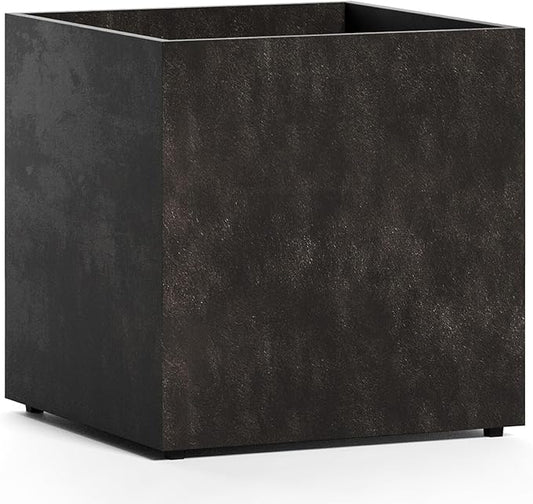 Reglito Cube Planter - 31.5 in x 31.5 in x 31.5 in - Brown Stone