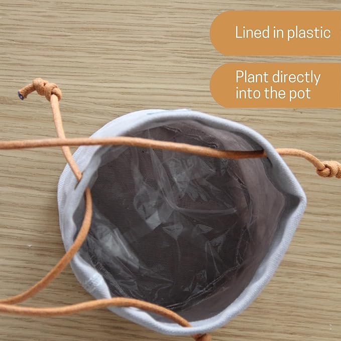 Waxed Canvas Handmade Hanging Planter for Indoor/Outdoor Plants, Hanging Basket Plant Holder Forest Green