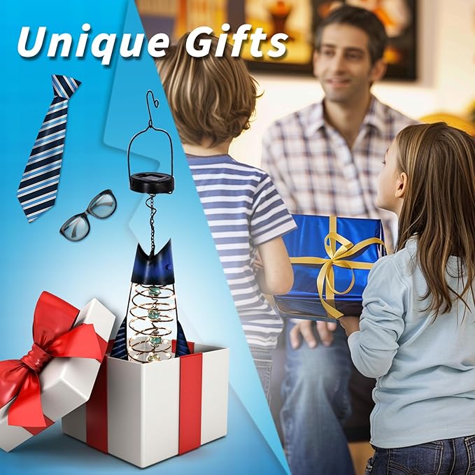 Outdoor Lights for Patio Garden Decor - Metal Solar Fish Hanging Decoration - Solar Lamp Decorative Yard Art - Pretty Nice Lantern for Man Woman Holiday Gift Ideas | Waterproof Warm LED Lighting