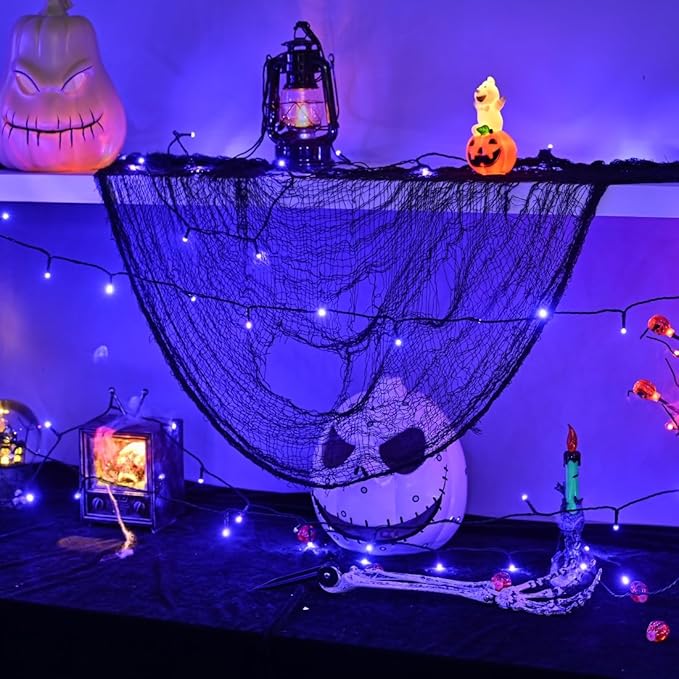 600 LED Halloween Lights, 216 FT Waterproof Halloween String Lights, Purple Halloween Lights Outdoor with 8 Lighting Modes for Halloween Outdoor Party Yard Garden Decoration (216 Ft | Purple, 216 Ft)