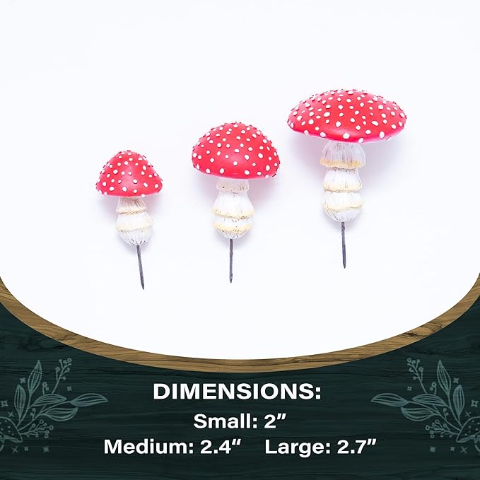 Fairy Garden Miniatures, Mini Mushroom Figurines, mushrooms decor, outdoor mushroom decor, fake mushrooms, mushroom statue, fairy garden decor, mushroom garden decor, mushroom outdoor decor