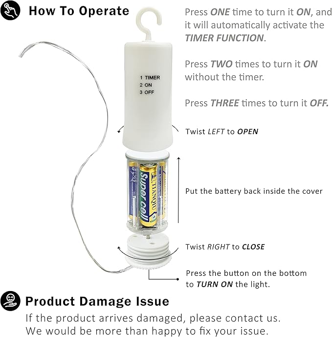 FURORA LIGHTING Ball String Lights Pack of 3, Waterproof 32 Micro LED Hanging Bubble Lights for Outdoor Party Wedding Garden Patio Yard Decor, Battery Included