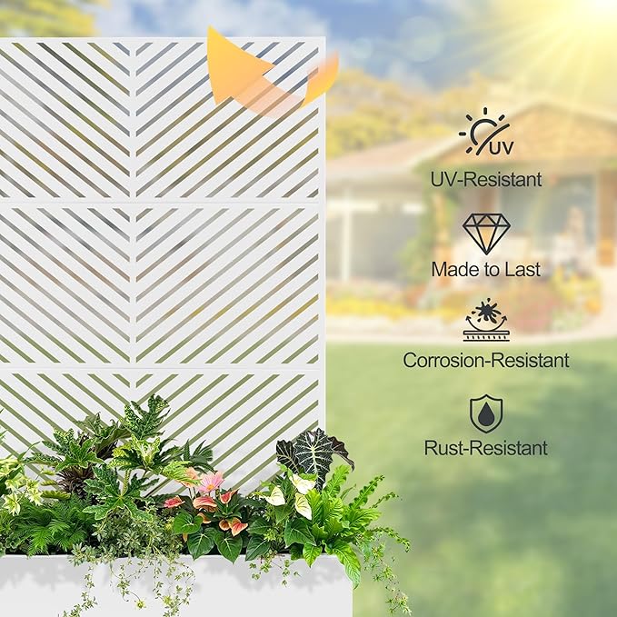 Raised Garden Bed with Trellis and Wheels,73"x47"x16" Metal Raised Garden Bed,White Parallel Metal Planter with Climbing Trellis for Vines & Vegetables