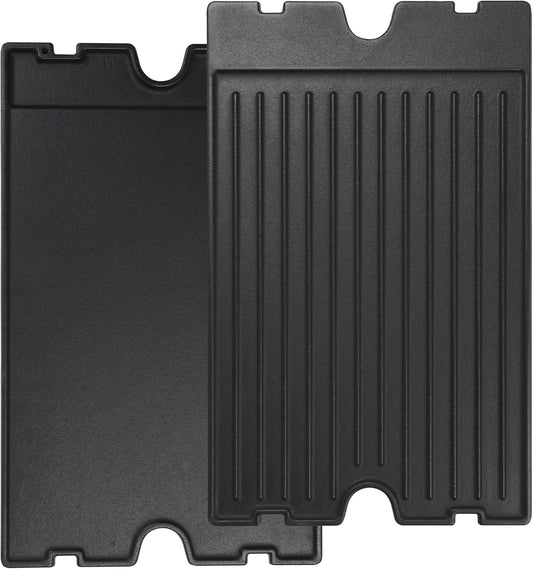 2-in-1 Reversible 19.25” x 11.75” Pre-Seasoned Cast Iron Cooking Griddle for Regal/Imperial Models Grill 11239, Flat Griddle Top Plate for Gas Stove/Charcoal/Electric/Propane/Gas Grill