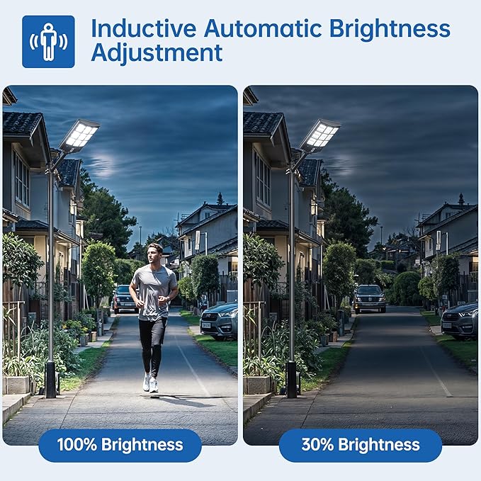 6000W Solar Street Lights Outdoor – 240,000LM 7000K LED with Motion Sensor, 324 LEDs, 240° Wide Angle, IP65 Waterproof, Dusk to Dawn Solar Flood Lights for Yard, Parking Lot, Garage
