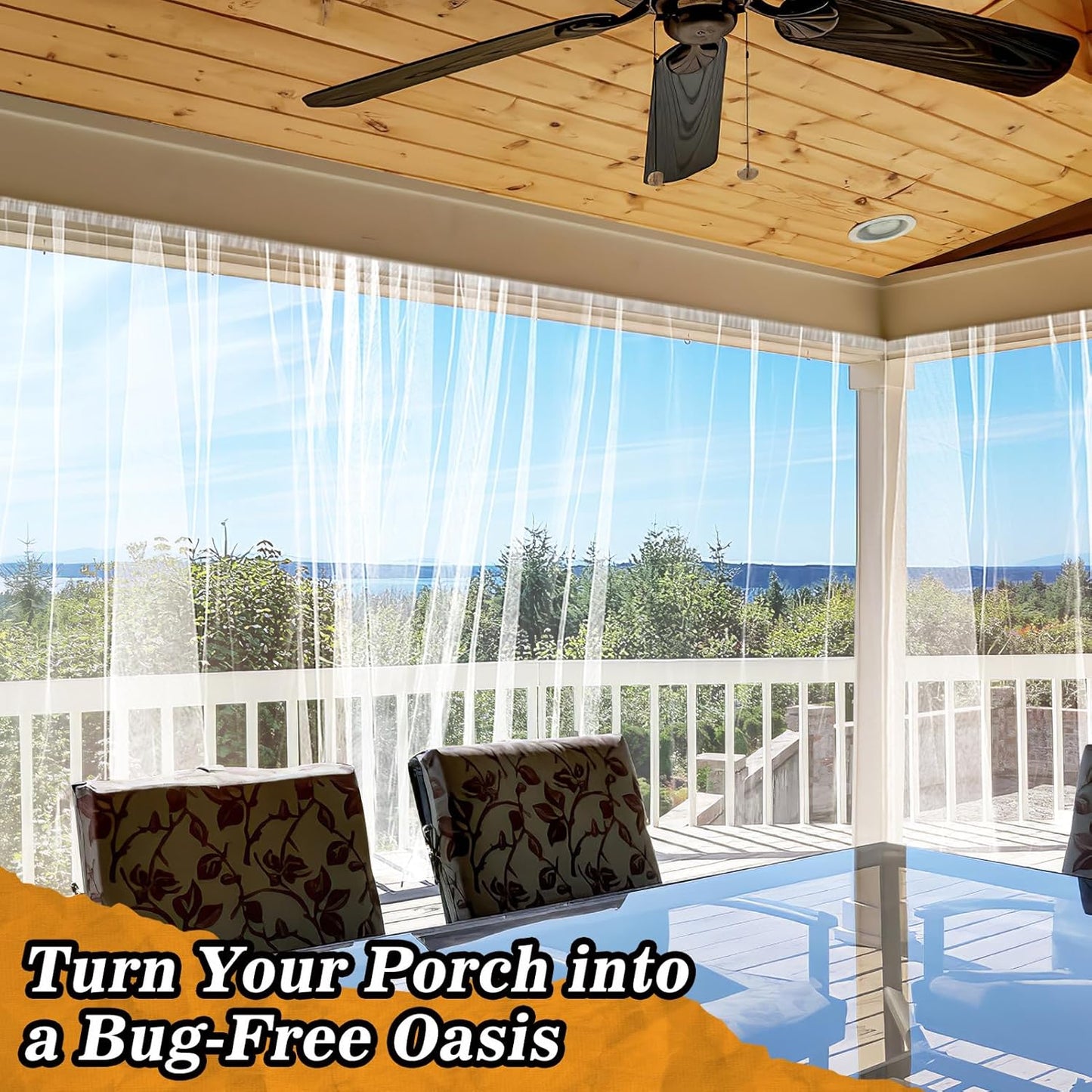 33x10ft Large Mosquito Net, Mesh Netting for Garden Skin and Plants Protection, Patio Bird Bug Screen, White