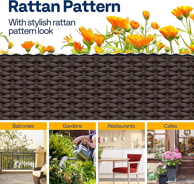 VIVOHOME 2 Packs Elevated Plastic Raised Garden Bed Planter Kit, Outdoor Planters Above Ground Flower Vegetable Standing Planter Box for Patio Deck Porch W/Drainage Holes