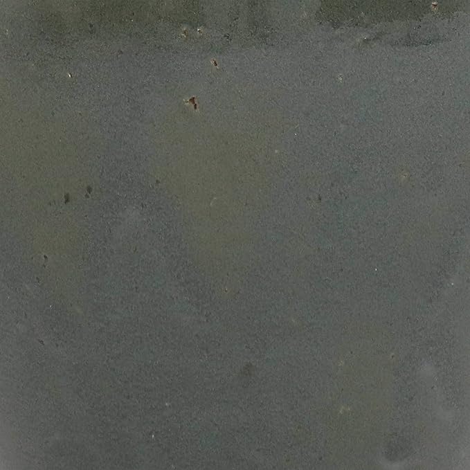 Sunnydaze 15" Large Ceramic Plant Pot - Round Outdoor Glazed Ceramic Planter Pot with Drainage - Gray - Studio