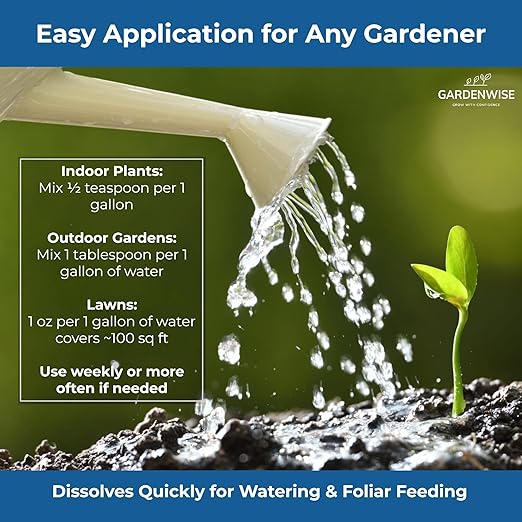 20-20-20 Water-Soluble Fertilizer – Powder for Liquid Plant Food for Indoor & Outdoor Plants, Orchids, Vegetables, Lawns, Flowers – 20 20 20 Fertilizer 1/2 Quart (1 lb)