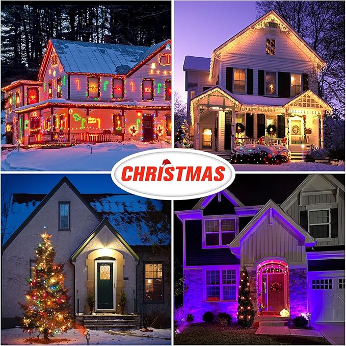 VOLISUN Halloween Landscape Color Changing Spotlights RGB with Transformer 7 Multicolored Hallween Outdoor Uplights Waterproof IP65 for Patio Gate Walkway Pool Garden Yard Driveway 6Pack