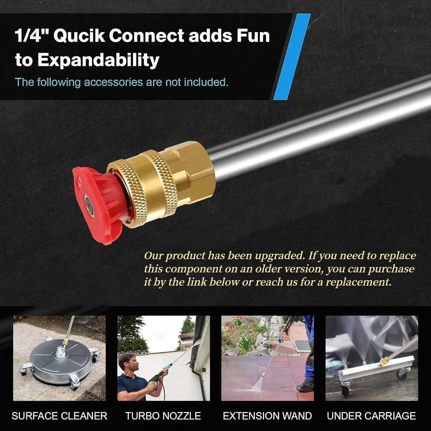 4800 PSI Pressure Cleaner- 4.0 GPM High Power Cleaner with 33FT Hose Reel, 4 Spray Tips and Soap Bottle for Car Washing, Fence Cleaning, Patio Maintenance（Upgraded） (Blue)