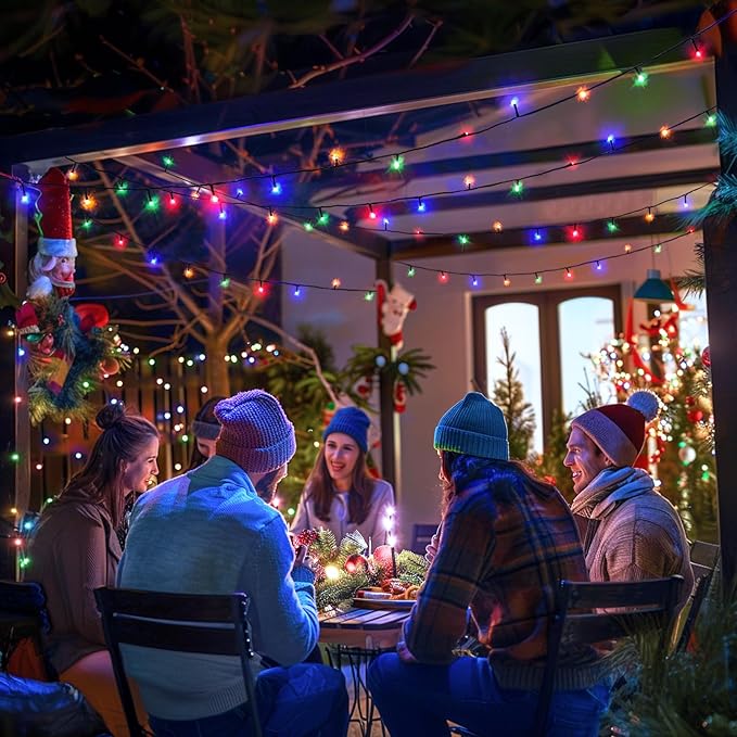 JMEXSUSS 272ft 800 LED Christmas Tree Lights, 8 Modes Multicolor Led Christmas Lights Outdoor Waterproof Christmas String Lights for Outside Indoor Xmas Tree Party Decor