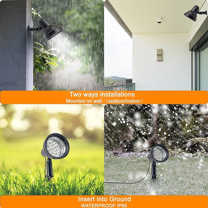 SUNLONG Solar Spotlights Outdoor Waterproof Bright Solar Wall Light Led Security Flood Light Solar Powered for Flag Patio Front Door Driveways-Automatically Activates at Dusk to Dawn (White)