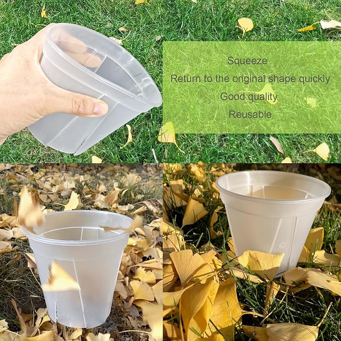 30 pcs 5/6 inch Clear Nursery pots,Thick Plastic Clear Plant pots with Drainage Holes for Orchids,Succulents etc,Outdoor or Indoor use