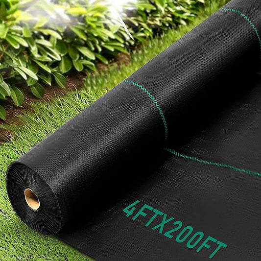 4x200FT Weed Barrier Fabric, Heavy Duty Weed Barrier Landscape Fabric, Garden Weed Barrier Fabric for Garden Fabric, Landscaping Fabrics, Driveway Fabrics