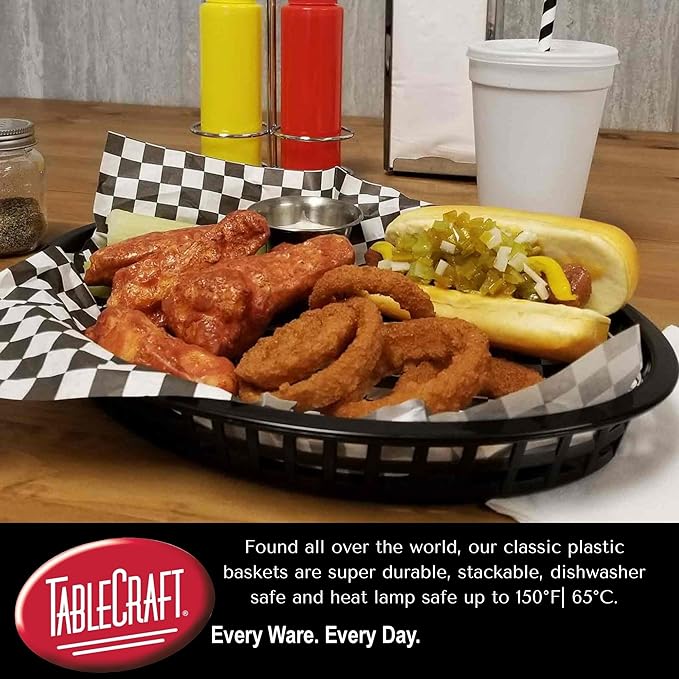 TableCraft Products C1076BR Cash and Carry Basket, Chicago, Brown (Pack of 12)