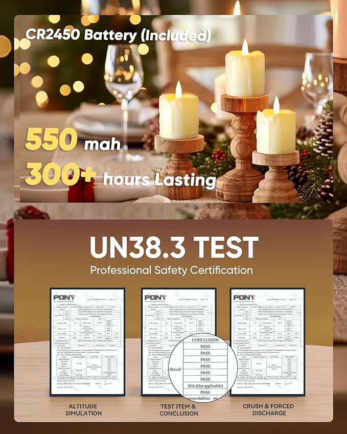 Homemory 2" x 2" Timer Remote Control Flickering Flameless Votive Candles, Realistic Battery Operated, 6Pack 3D Wick Electric Fake for Christmas, Wedding, Home Decorations
