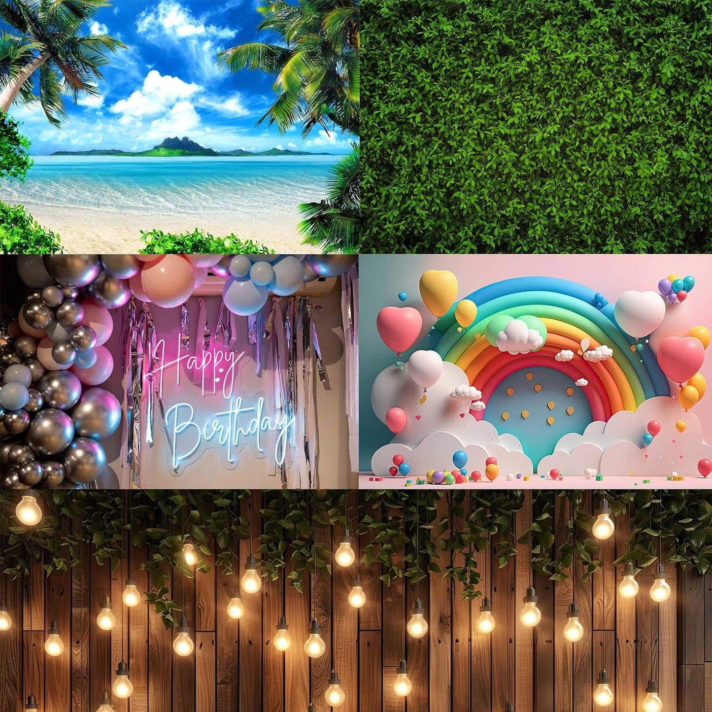 Under The Sea Aquarium Background Underwater Aquatic Plants Fish Tank Background Tropical Fish Rock with Moss Terrarium Background Undersea Green Grass with Sunbeams Terrarium Background 30x12in