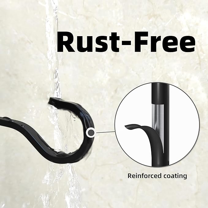 6 Inch 2 Pack Heavy Duty Outdoor Plant Hangers for Hanging Baskets, Iron Hanging Plant Brackets for Hanging Plants Outside, Metal Plant Hooks Plant Wall Hooks for Hanging Lantern, Bird Feeder