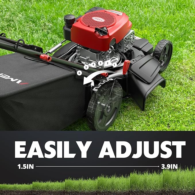Gas Lawn Mower, 21" with 144cc 4-Cycle OHV Engine 3-in-1 Walk-Behind Push Lawn Mower (AV8621P1)