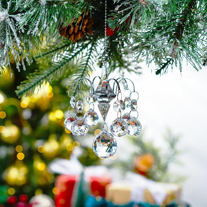 H&D HYALINE & DORA Crystals Ball Prisms Suncatcher Hanging Ornament Hanger Rainbow Maker with Hook