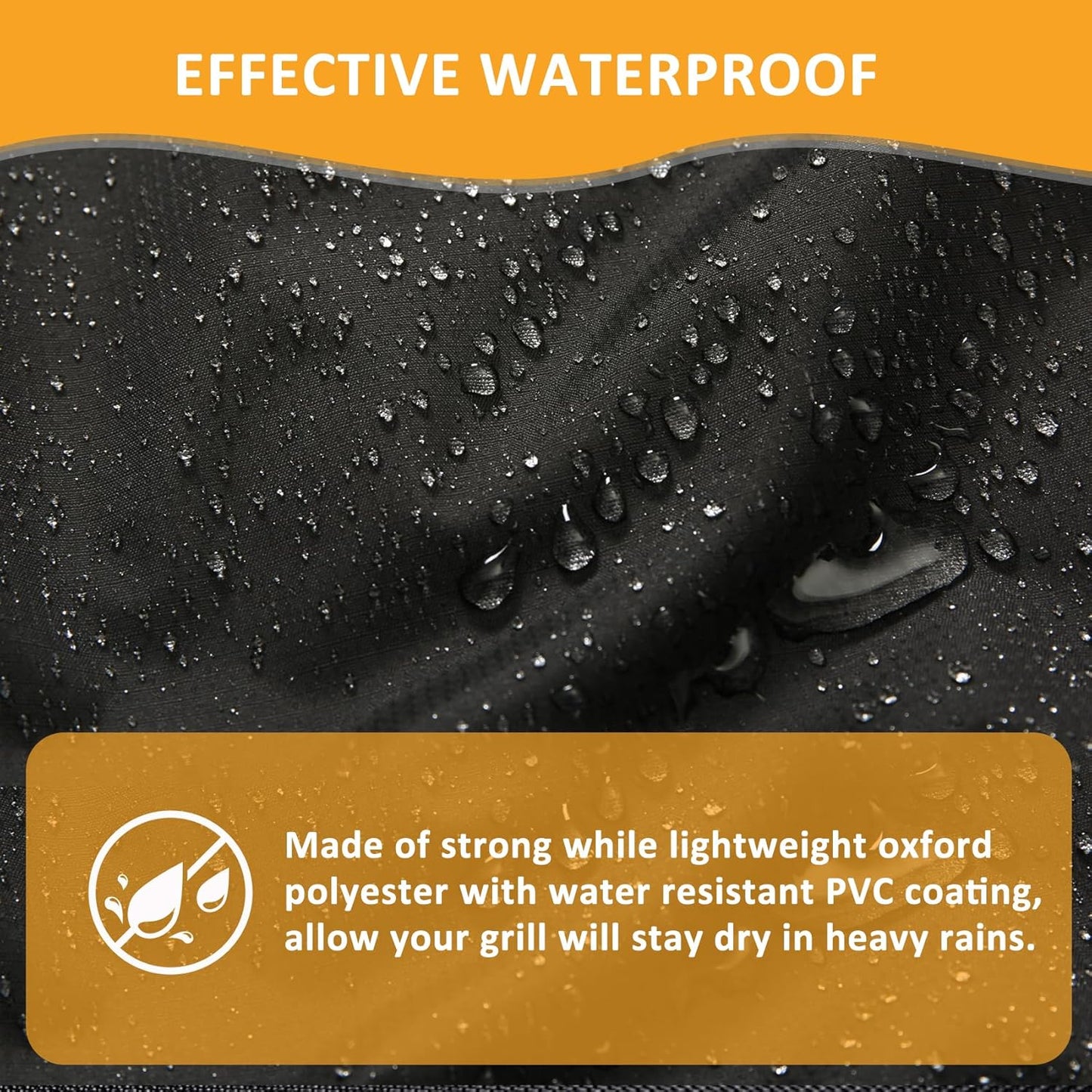 Flat Top Grill Cover for Royal Gourmet 2 Burner Griddle GB2000, 38 Inch Waterproof Cover for Outdoor Grill, 38 x 24 x 33.8 Inch for Outdoor Barbeque Grill