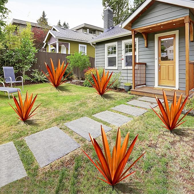 Homight Metal Tequila Country Sculpture DIY Tequila Plant Home Decor Country Tequila Garden Ornament Indooutdoor Statuette Patio Lawn Patio Stake Decoration Gift to The Garden