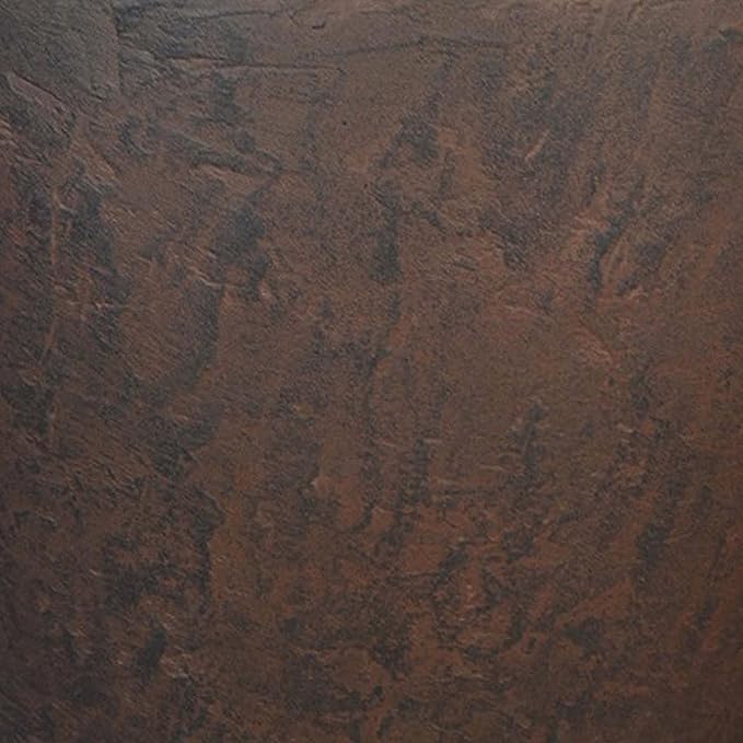 Sunnydaze 24-Inch Anjelica Large Plastic Pot for Plants - Outdoor Polyresin Round Planter with Drillable Drainage Holes - Rust - 4pk