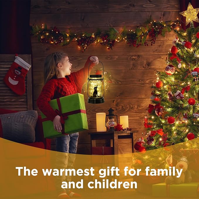 kyoryuger Solar Lanterns 5 Silhouette, Gifts for Women Mom Grandma, Unique Birthday Gifts Valentine's Day Gift, Cat Dog Hummingbird Butterfly Lanterns Gardening Gift