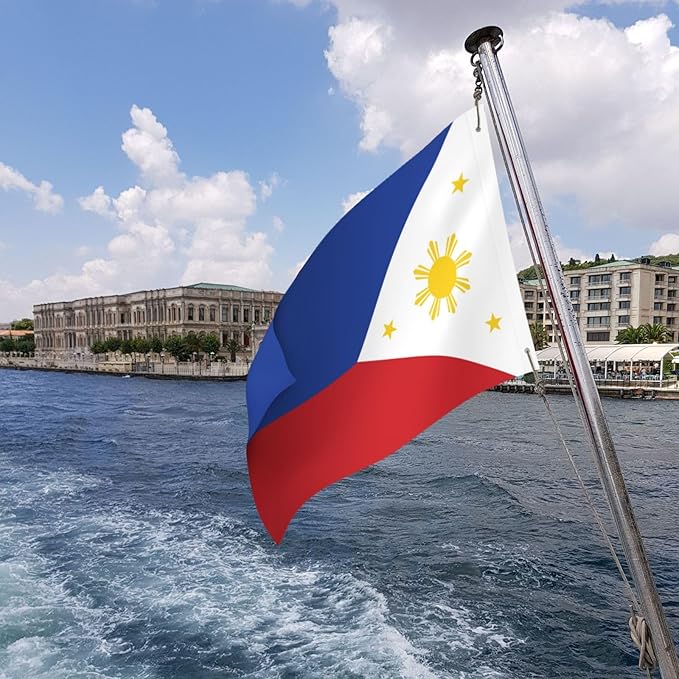 Philippines Philippinese Flag Garden Yard House 2x3 ft Flags Double Sided Print Banner Indoor Outdoor Party Home Decorations for Boat Dorm House Balcony
