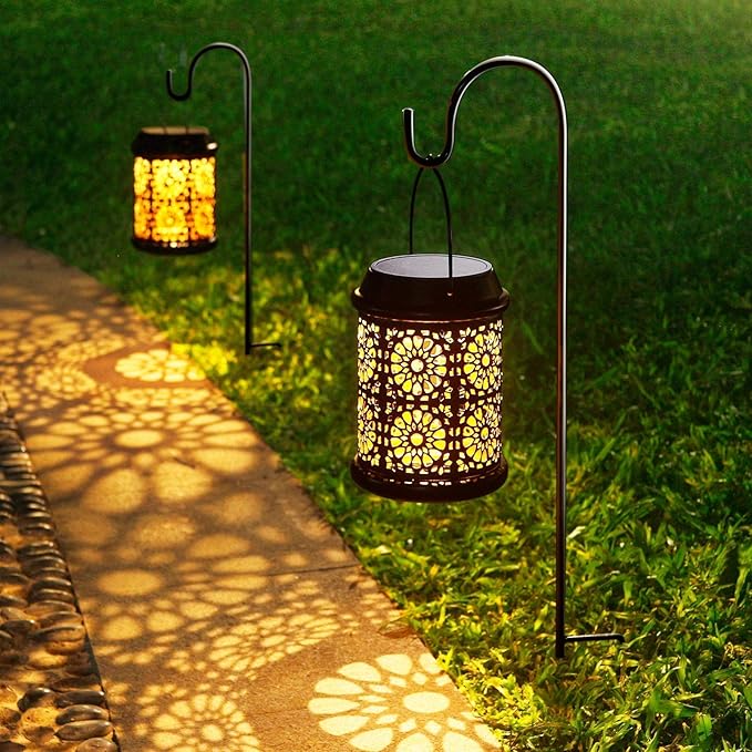 DenicMic Solar Lantern 1 Pack + Wall Lights 2 Pack
