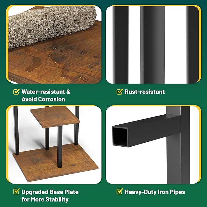 Plant Stand Indoor with Grow Light, 2-Pack Metal Plant Shelf with 6 Grow Lights, 5 Tiered Corner Plant Stand Shelves for Indoor Plants Multiple, Plant Rack Display Flower Holder for Living Room, Patio