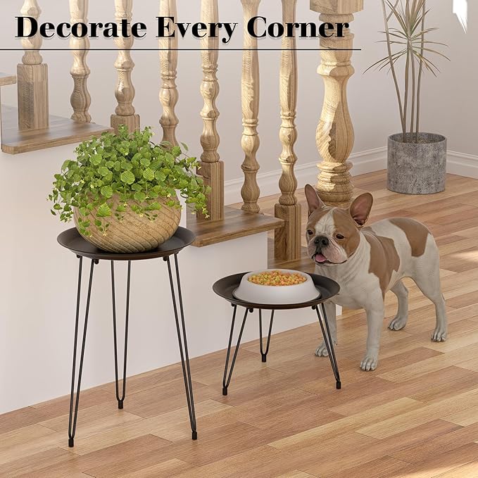 SUEH DESIGN Plant Stand Indoor, Metal Plant Stand Round Plant Table Heavy Duty Plant Stool Tall Flower Pot for Indoor Outdoor Home Decor, 1 Pack Tall