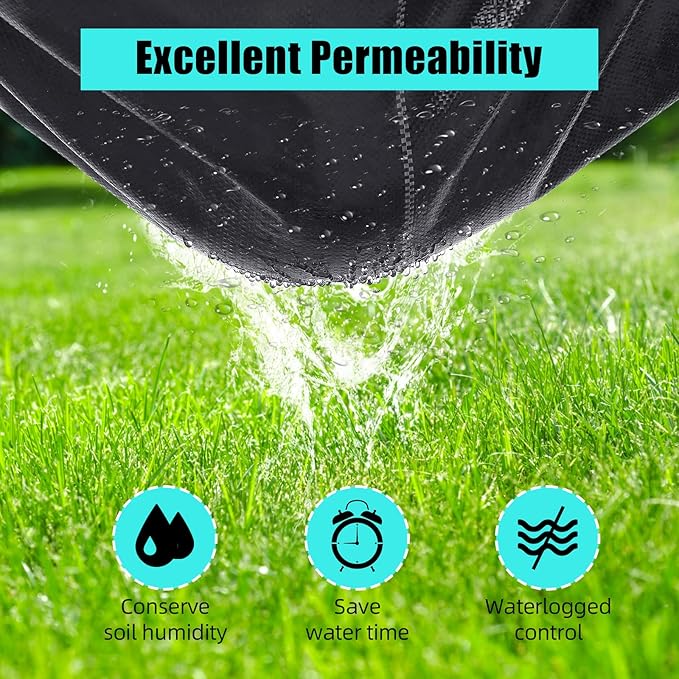 Towallmark 6.5ft X 330ft Weed Barrier Landscape Fabric Heavy Duty, Premium 3.2 oz Ground Cover Weed Block Gardening Mat, Easy Setup & Superior Weed Control, for Erosion Control, Weed Barrier