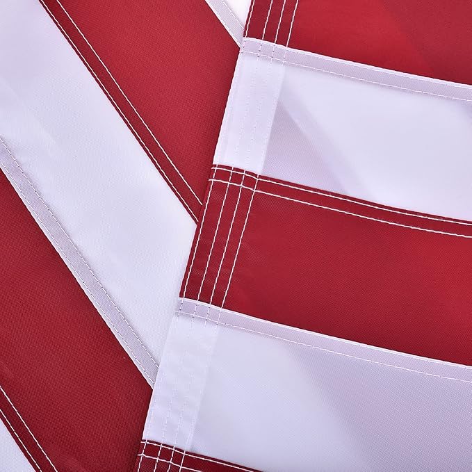 American Flag 8x12 FT, US Flag USA High Wind with Embroidered Stars, Sewn Stripes, Brass Grommets, DurableOutdoor Outside