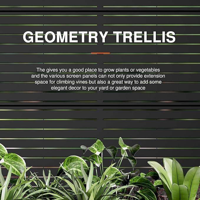 Casaphoria Metal Raised Garden Bed with Trellis and Wheels, 72"x35"x16" Arched Planter Box for Climbing Plants, Vegetables & Vines, Features Drainage Holes and Privacy Screen (Black-Louvered)